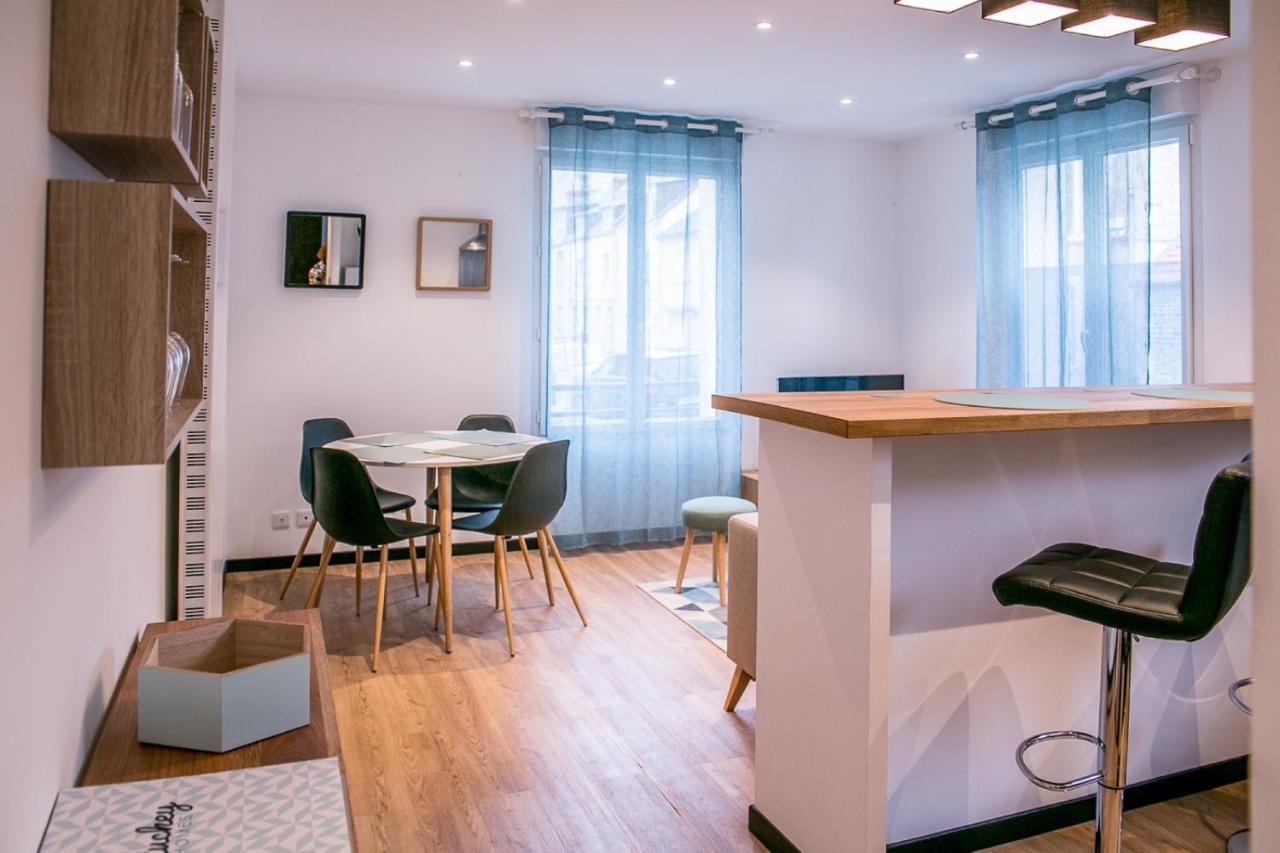 Douces Nuits Caennaises - Parking Prive Inclus, Centre Ville Exterior foto